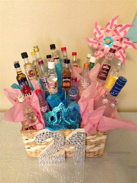 gift basket for 21st birthday