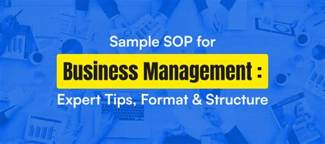Sample SOP for Business Management: Expert Tips, Format & Structure