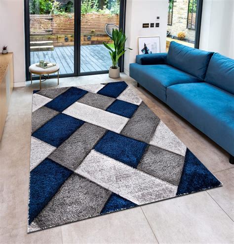 Modern Shimmer Shaggy Rugs Soft Luxury Thick Pile Large Area Rugs For ...