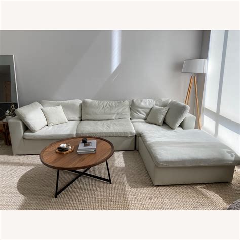 Cloud Couch Dupe - Cream 4 piece Sectional - AptDeco