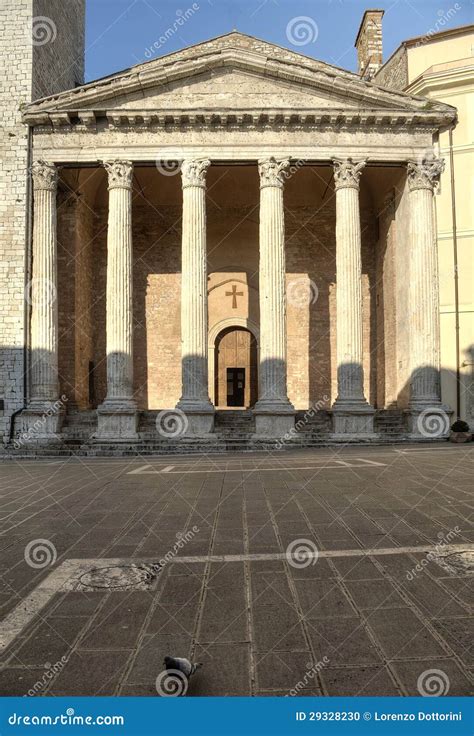 Temple of Minerva Assisi stock photo. Image of ornate - 29328230