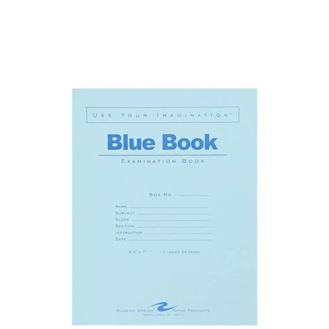 Blue Book Examination Book - 8.5" x 7"