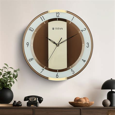 Buy Online Titan Contemporary Multicoloured Wall Clock with a partly ...