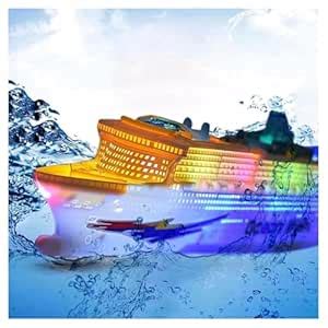 SARASI Ocean Liner Cruise Ship Toy with LED Lights, Electric Musical ...
