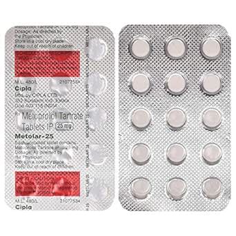 Metolar-25 - Strip of 15 Tablets : Amazon.in: Health & Personal Care