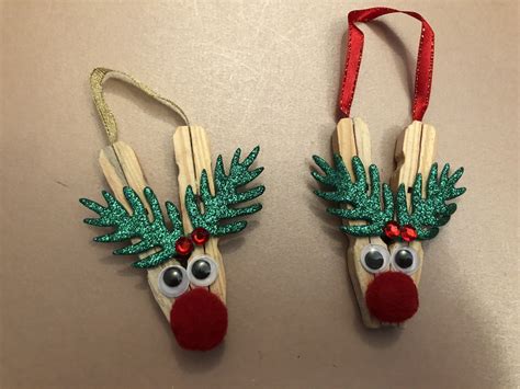 Get crafty clothespin reindeer ornaments – Artofit