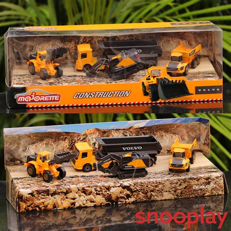 Buy Set of 4 Licensed Volvo Construction Vehicles Set - Excavator ...
