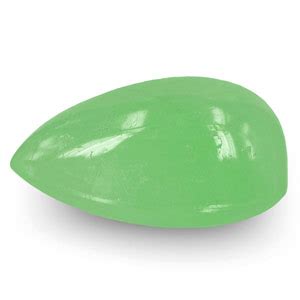 28.77-Carat Pear Cabochon-Cut Pastel Green Colombian Emerald :: $3,596 ...