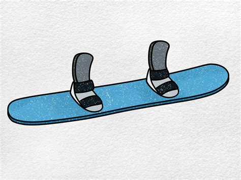How to Draw a Snowboard - HelloArtsy