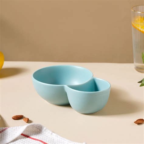 Snacks Bowl Light Blue Online - Premium Section Bowl | Nestasia