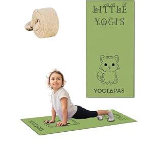 Buy YOGTAPAS Yoga Mat For Kids Girls Boys Children Yoga Mat With Carry ...