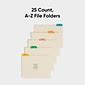 Smead Hanging File Folder Tabs, 5-Tab, Manila, 25/Set (50180) | Quill.com