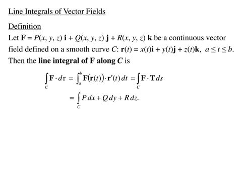 Line Integrals of Vector Fields Examples 的图像结果