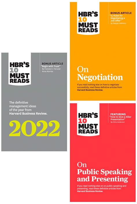 Buy HBR's 10 Must Reads 2022 & HBR's 10 Must Reads on Negotiation by ...