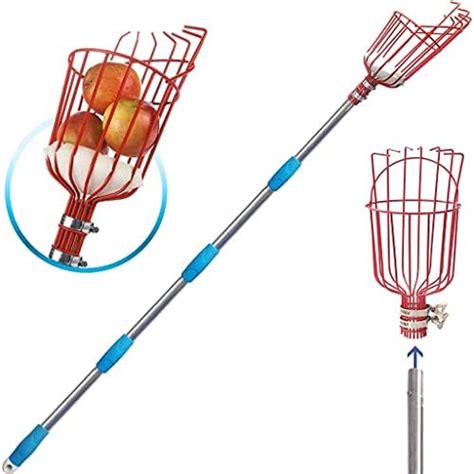 HASTHIP® Fruit Picker Tool -10.5ft Fruit Plucker With Extendable Pole ...