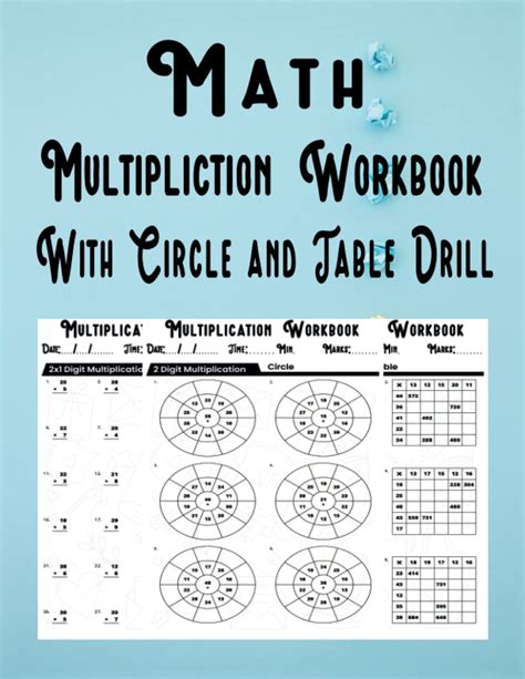 Image result for Math Workbook for Multiplication