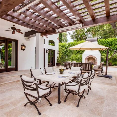 Spanish Hacienda Style Patio Cover Spanish Style Home Has Historic