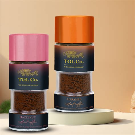 Caramel Flavoured Instant Coffee + Hazelnut Flavoured Instant Coffee ...