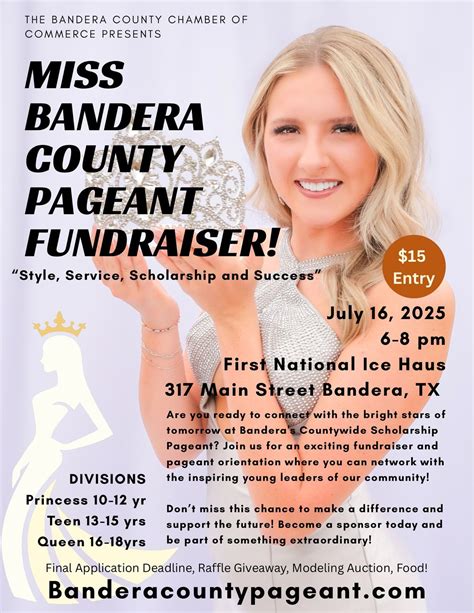 Miss Bandera County Fundraiser & Orientation , First National Ice Haus ...