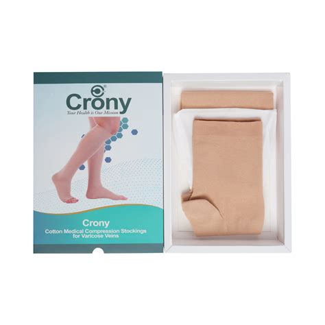 Crony Class 2 Cotton Compression Stockings Knee Length for Varicose ...