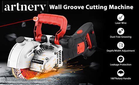 Artnery 125mm 4600W 5Pcs 5Inch| Electric Wall Chaser with Laser Guide ...