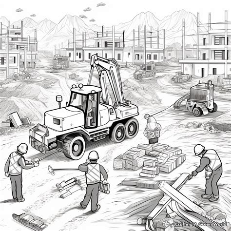 Construction Zone Coloring Pages [2025]