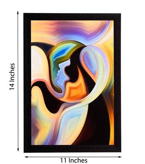 Abstract Image Satin Matt Texture UV Art Painting - eCraftIndia Online