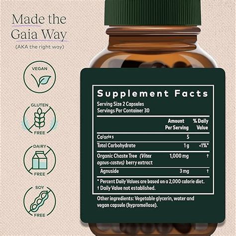 Gaia Herbs Vitex Berry - Supports Hormone Balance & Fertility for Wome ...