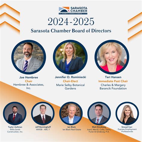 Introducing the Greater Sarasota Chamber of Commerce 2024-2025 Board of ...