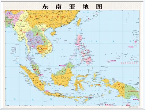 东南亚地图-东南亚地图