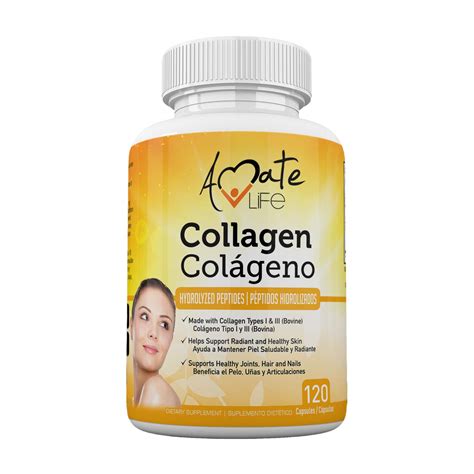 Buy Amate Life Colageno Hidrolizado para Mujer y Hombre– Capsulas ...
