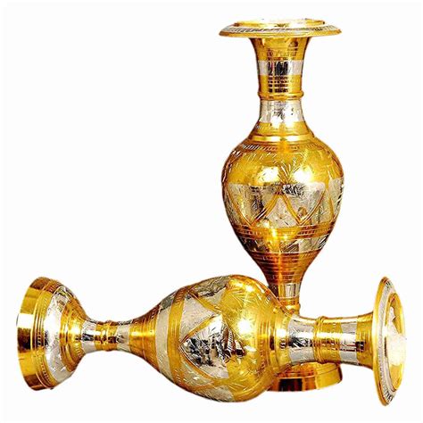 Pure Brass Flower Vase Handcrafted Online in India – Ashtok