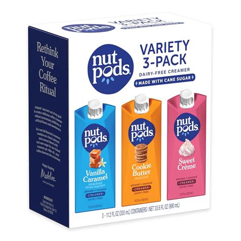 nutpods Variety Pack Coffee Creamer, Sweetened with Organic Cane Sugar ...