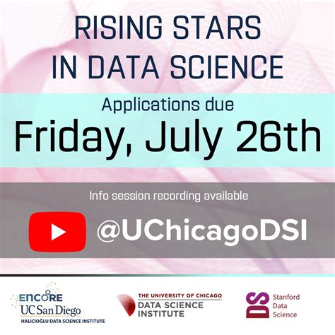 UChicago Data Science Institute on LinkedIn: Today is the deadline for ...