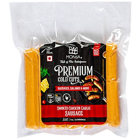Buy Monsa Smoked Chicken Garlic Sausage Online at Best Price of Rs 188. ...
