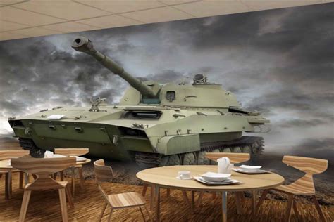 Avikalp MWZ2976 Fighter Tank HD Wallpaper for Cafe Restaurant – Avikalp ...