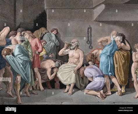 Socrates (c.469-399 BC). Classical Greek philosopher. The Death of ...