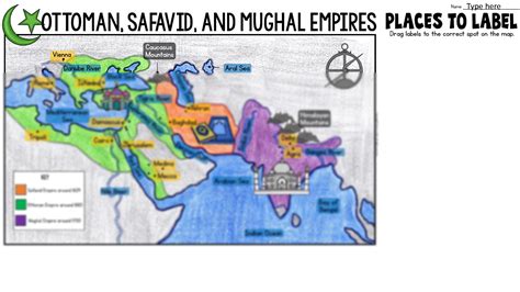 Ottoman safavid and mughal empire map