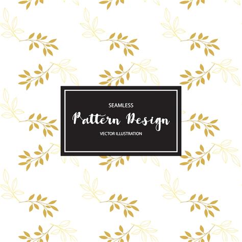 Witte achtergrond met gouden bladeren patroon | Gratis Vector