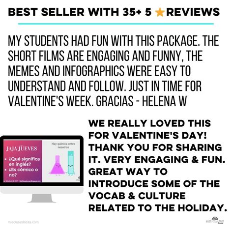 Spanish Valentine's Day Bell Ringer Activities - Mis Clases Locas