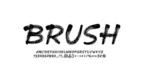 100,000 Brush script alphabet Vector Images | Depositphotos