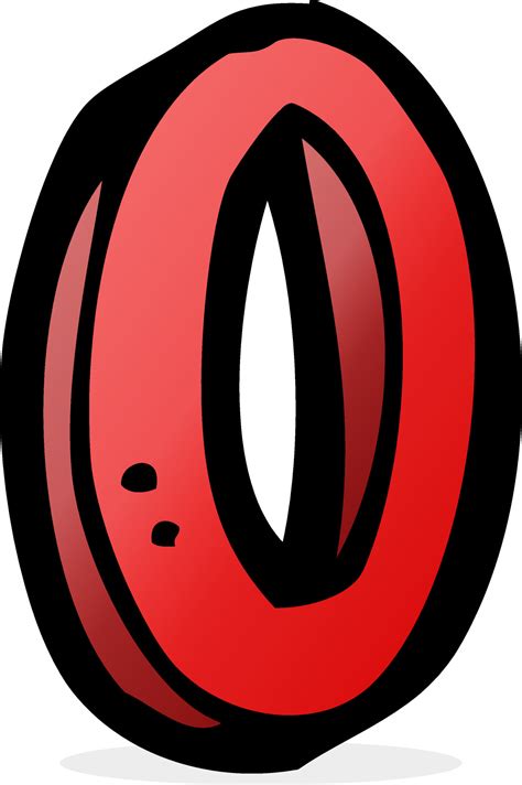 doodle cartoon letter O 12912374 Vector Art at Vecteezy