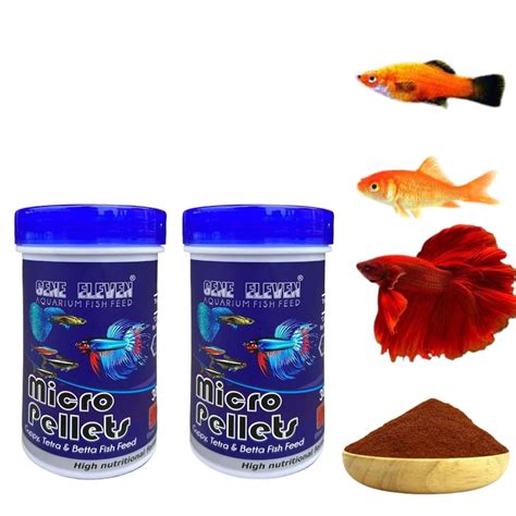 Premier Plants Aquarium Fish Food Micro Pellets Slow Sinking Fish Food ...