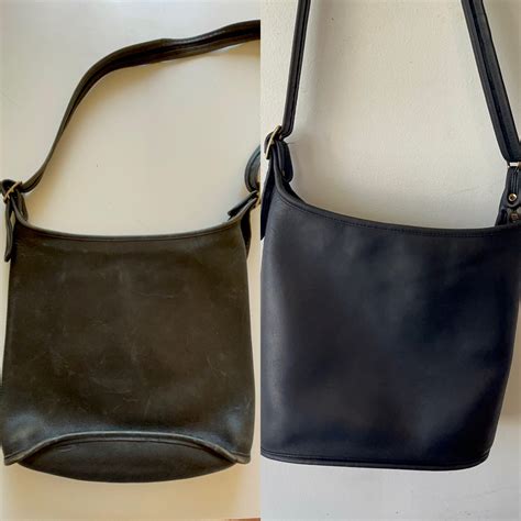 How to Clean a Vintage Leather Coach Purse - Dina's Days