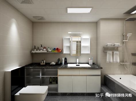现代简约卫生间实景图-上海装潢网