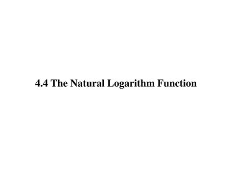 Image result for Natural Logarithm Function