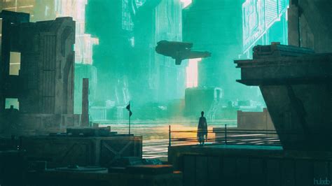 Wallpaper city, buildings, ghost, fantasy hd, picture, image