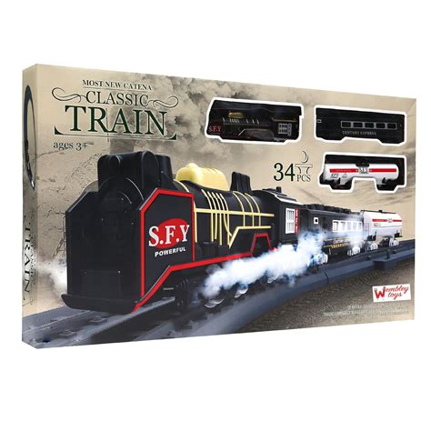 Buy Wembley Classic Steam Engine Train Set - 34 Pieces with Oil Tanker ...