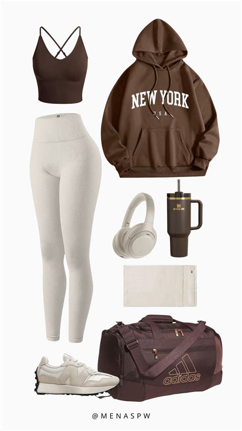 🤎Brown Aesthetic Gym Outfit Inspo – Neutral & Chic Activewear Goals! 🤍 ...