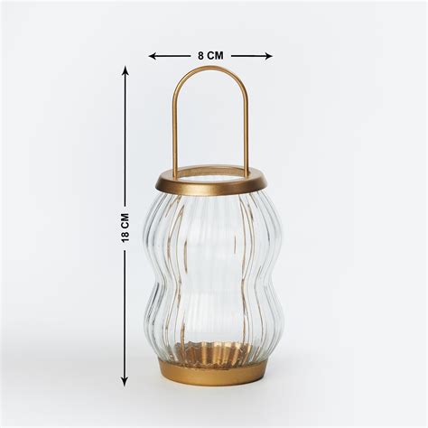 Buy Modern Glass and Metal Lantern from Home Centre at just INR 299.0